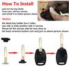 No Cutting Key Fob Shell Case Fit for Honda Accord Civic Ex Pilot Keyless Entry Remote Key Housing Replacement with Screwdriver view 2