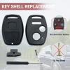 Key Fob Shell Case Fit for Honda Accord Crosstour Civic Odyssey CR-V CR-Z Fit Keyless Entry Remote Key Housing Replacement with Screwdriver (Black) view 3