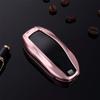 MissBlue New Car Key Fob Cover for Tesla Model S Model 3 Model Y Smart Remote Key, Aircraft Aluminum Car Key Case Cover Protector with Wrist Lanyard - Pink view 4