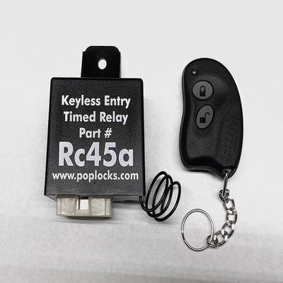 RC45A keyless Entry Power Lock Relay Controller with sequential Locking, Truck, RV, Service Body, Capable of 12 Actuator Control, Includes Transmitter fob. Compatible with Other HDC Security Devices.