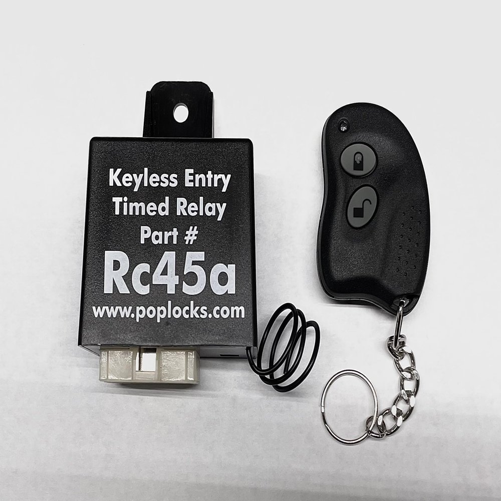 RC45A keyless Entry Power Lock Relay Controller with sequential Locking, Truck, RV, Service Body, Capable of 12 Actuator Control, Includes Transmitter fob. Compatible with Other HDC Security Devices.