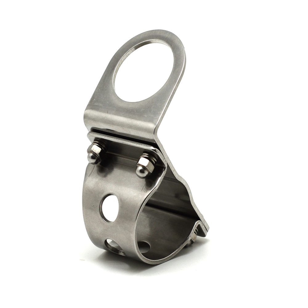 Cliff Top Motorcycle 1" (25.4 mm) and 0.87" (22mm) Handlebar Mounting Bracket (Silver)