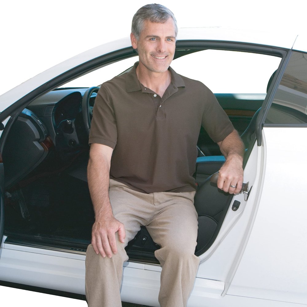 Able Life Auto Assist Grab Bar, Portable Vehicle Support Handle for Standing Assistance, Ergonomic Cane with Built-in Key Compartment for Adults, Seniors, and Elderly