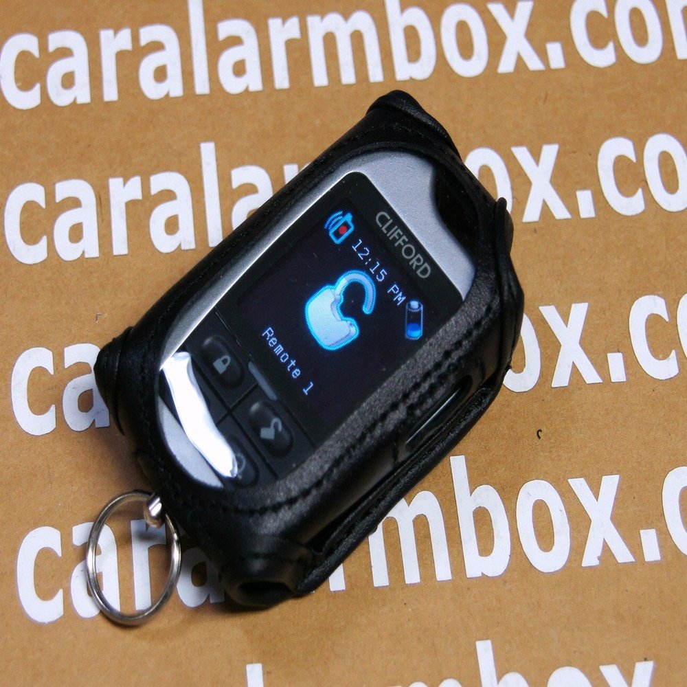 Black Leather Case for Viper 7944V Remote Systems
