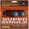 Pegasus Hobbies 1/25 Super Single Trailer Wheel & Tire Set (4), MOE1018 view 1