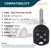 AKS KEYS Replacement for Ford Key Fob 5 Buttons That Use FCC CWTWB1U793 and Part Number 164-R8000 Chip ID: Texas 4D - 63 - 80 Bits Compatible with 2009 - 2019 Selected Models (1) view 2