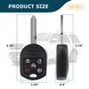 AKS KEYS Replacement for Ford Key Fob 5 Buttons That Use FCC CWTWB1U793 and Part Number 164-R8000 Chip ID: Texas 4D - 63 - 80 Bits Compatible with 2009 - 2019 Selected Models (1) view 3