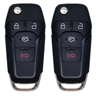 AKS KEYS Replacement for Selected Ford Fusion Flip Key Fob 4 Buttons That use FCC N5F-A08TAA - 315 MHz Compatible with Ford Fusion 2013 2014 2015 2016 (1)