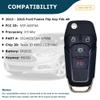 AKS KEYS Replacement for Selected Ford Fusion Flip Key Fob 4 Buttons That use FCC N5F-A08TAA - 315 MHz Compatible with Ford Fusion 2013 2014 2015 2016 (1) view 2