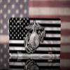Marine Corps License Plate, USMC License Plate, Marine License Plate, USMC License Plates for Front of Car, USMC Black Flag License Plate, USMC Plate, Made in USA by Airstrike (Made of Metal)-774 view 4