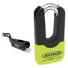 Artago 69X2 High-End Anti-Theft Disc Bracket for Yamaha MT-07 and Tracer 700, Double Lock 14 SRA, Sold Secure Gold, ART4 Approval, Other view 1