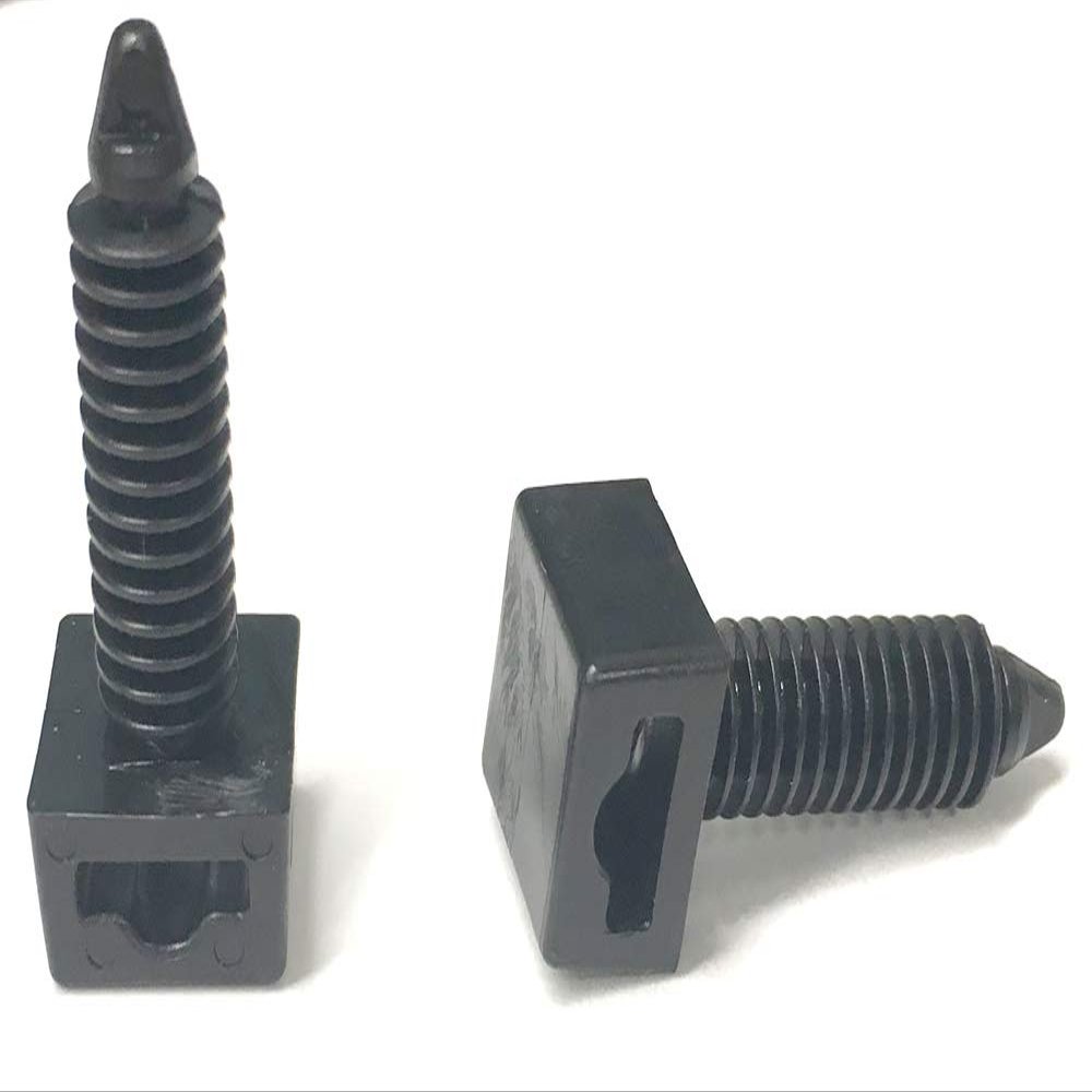 AMZ Clips And Fasteners 25 1/4" Black Push Mount Cable Tie Fin Clips
