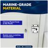Five Oceans Boat Door Lock, Marine Door Latch, Door Knob Chrome-Plated Finish, Surface Mount, for RV Camper Boat Trailer Truks - FO1409 view 2