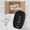 KeyGuardz Keyless Entry Remote Car Key Fob Outer Shell Cover Soft Rubber Protective Case for Kia Hyundai OSLOKA-875T, TQ8-RKE-4F19 view 3