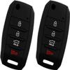 KeyGuardz Keyless Entry Remote Car Key Fob Outer Shell Cover Soft Rubber Protective Case For Kia Hyundai OSLOKA-875T, TQ8-RKE-4F19 (Pack of 2) view 1