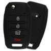 KeyGuardz Keyless Entry Remote Car Key Fob Outer Shell Cover Soft Rubber Protective Case For Kia Hyundai OSLOKA-875T, TQ8-RKE-4F19 (Pack of 2) view 2