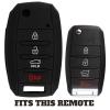KeyGuardz Keyless Entry Remote Car Key Fob Outer Shell Cover Soft Rubber Protective Case For Kia Hyundai OSLOKA-875T, TQ8-RKE-4F19 (Pack of 2) view 3
