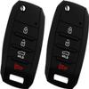 KeyGuardz Keyless Entry Remote Car Key Fob Outer Shell Cover Soft Rubber Protective Case For Kia Hyundai OSLOKA-875T, TQ8-RKE-4F19 (Pack of 2) view 4