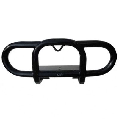 Jake's Front Winch Mount Bumper for Club Car Precedent Golf Cart Models | Black Powder Coated Steel | Compatible with 2004-2021 Models