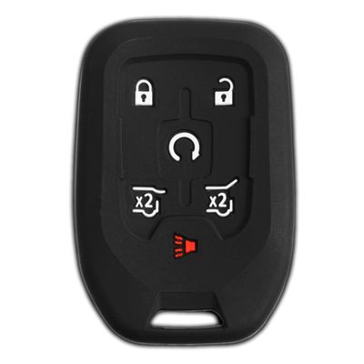 Keyless Entry Remote Car Smart Key Fob Outer Shell Cover Soft Rubber Protective Case for Suburban Tahoe Yukon HYQ1AA