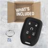 Keyless Entry Remote Car Smart Key Fob Outer Shell Cover Soft Rubber Protective Case for Suburban Tahoe Yukon HYQ1AA view 3