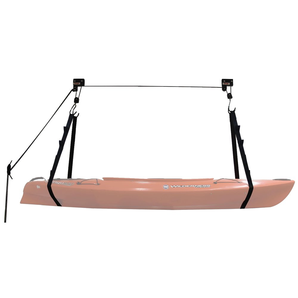 Extreme Max 3004.0204 Kayak/Canoe/Bike/Ladder Hoist & Lift for Storage in Shop or Garage - 120 lb. Capacity,Black