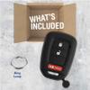 KeyGuardz Keyless Entry Remote Car Key Fob Outer Shell Cover Soft Rubber Protective Case for Honda CR-V HR-V Crosstour MLBHLIK6-1T (Pack of 2) view 3
