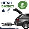 ARKSEN 60" x 23" x 5.5" Folding Hitch Cargo Carrier Basket with Net, 500 Lbs Heavy Duty Rear Trailer Hitch Cargo Rack Fits 2" Receiver for SUV, Truck & Van, Ideal for Camping & Travel view 2