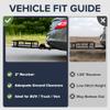 ARKSEN 60" x 23" x 5.5" Folding Hitch Cargo Carrier Basket with Net, 500 Lbs Heavy Duty Rear Trailer Hitch Cargo Rack Fits 2" Receiver for SUV, Truck & Van, Ideal for Camping & Travel view 4