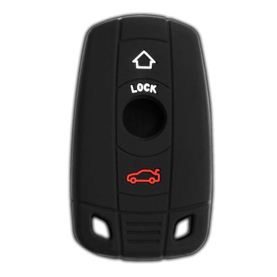 KeyGuardz Keyless Entry Remote Car Smart Key Fob Outer Shell Cover Soft Rubber Protective Case For BMW KR55WK49127