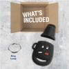 KeyGuardz Keyless Entry Remote Car Key Fob Outer Shell Cover Soft Rubber Protective Case for Saab 9-3 9.5 LTQSAAM433TX view 3