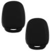 2X KeylessOption Key Fob Cover Replacement for 2012 2013 2014 Toyota Camry Corolla Tacoma Remote Silicone, 4-Button HYQ12BDM view 2