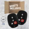 2X KeylessOption Key Fob Cover Replacement for 2012 2013 2014 Toyota Camry Corolla Tacoma Remote Silicone, 4-Button HYQ12BDM view 3