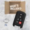Keyless Entry Remote Car Smart Key Fob Outer Shell Cover Soft Rubber Protective Case for Toyota Sienna HYQ14ADR view 3