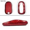 Cuztom Tuning Premium Real Red Carbon Fiber Key Case Cover Fits for 2012-2018 Tesla Model S Key Fob Remote view 2