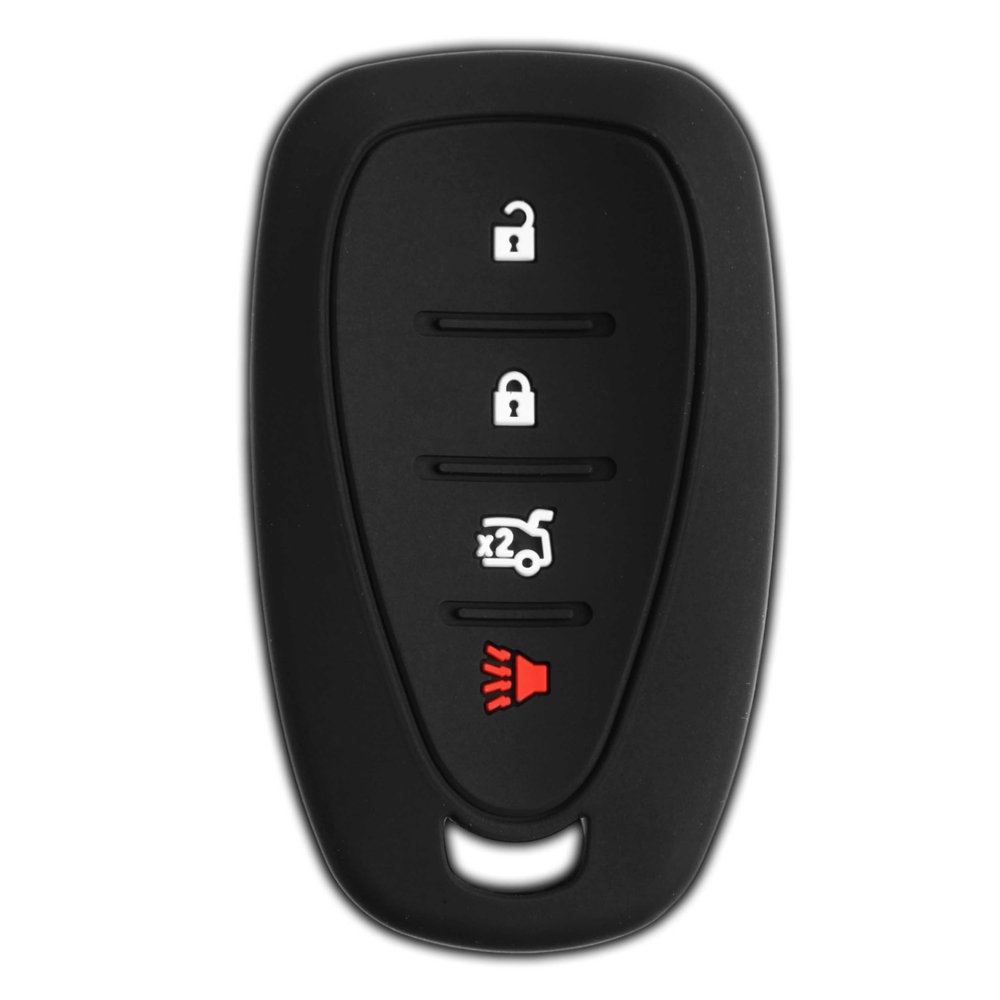 Protective Keyless Entry Remote Car Smart Key Fob Outer Shell Cover Soft Rubber Case for Chevy Volt Bolt Sonic Spark HYQ4EA