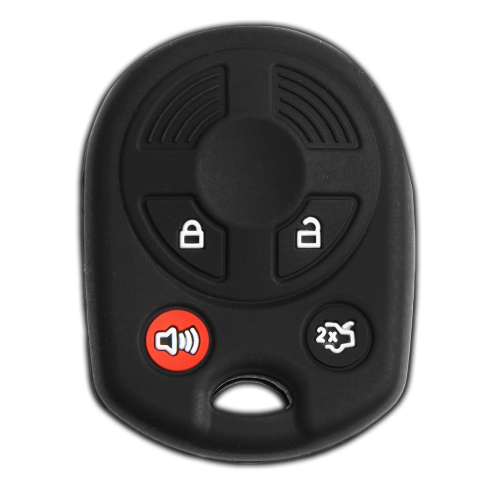 Keyless Entry Remote Car Key Fob Outer Shell Cover Soft Rubber Protective Case For Ford Lincoln Mercury