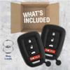 Keyless Entry Remote Car Key Fob Outer Shell Cover Soft Rubber Protective Case for Honda Accord Civic CR-V HR-V MLBHLIK6-1T (Pack of 2) view 3