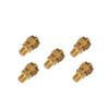 MPC Brass Compression Fitting - 1/4" Male NPT to 1/2" O.D Nylon Air Tube - 5 pack view 1
