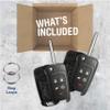 KeylessOption Keyless Entry Car Remote Start Key Fob Shell Case Button Pad Cover for 2011-2015 Chevy Volt OHT05918179 (Pack of 2) view 3