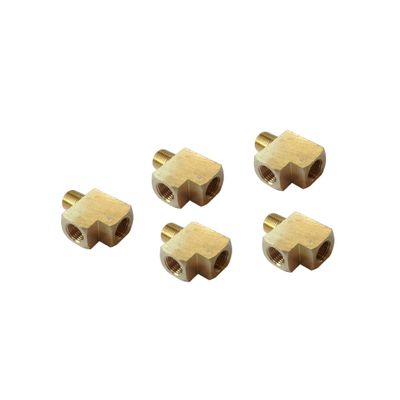 MPC 3-Way Brass Manifold - 3/8" NPT Threads: 1 Male, 2 Female (5-Pack)