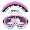 LJDJ Motorcycle Goggles - Glasses Set of 2 Transparent Lenses Dirt Bike ATV Motocross Anti-UV Adjustable Riding Offroad Protective Combat Tactical Military Goggles Men Women Kids Youth Adult view 2