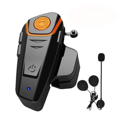 Dgakcvb Motorcycle Bluetooth Headset, BT-S2 Bluetooth 5.0 Helmet Intercom Headset up to 2 Riders 1000M Helmet Communication System for Ski/ATV/Dirt Bike/Racing/Climbing (Boom Microphone,Single)