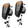 Dgakcvb Motorcycle Helmet Bluetooth Headset, BT-S2 1000m Helmet Bluetooth Intercom Up to 2-3 Riders Universal Communication System Headphones for Ski/ATV/Dirt Bike/Racing/Climbing(Dual) view 1
