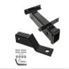 Rear Seat Trailer Hitch Receiver-Will Fit Carts with Back Seat Plate view 2