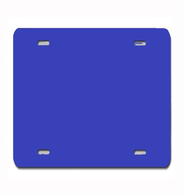 Municipal Supply and Sign Co. Standard Size Custom License Plate - Blue.