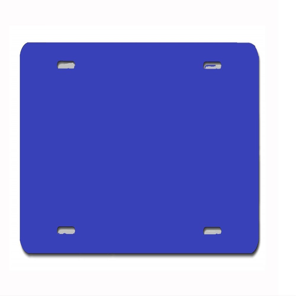Municipal Supply and Sign Co. Standard Size Custom License Plate - Blue.