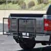 Universal 59" Black Mesh Steel Rear Bumper Trailer Tow Hitch Mount Foldable Cargo Carrier Tray Compatible with 2" x 2" Towing Receiver Tube view 2