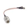 onelinkmore N Female Antenna Cable External Antenna Adapter Cable Pigtail N Female to 2 X TS9 Male Connector Antenna Cable Splitter Combiner Y Type Cable Pigtail RG316 15CM view 2