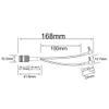 onelinkmore N Female Antenna Cable External Antenna Adapter Cable Pigtail N Female to 2 X TS9 Male Connector Antenna Cable Splitter Combiner Y Type Cable Pigtail RG316 15CM view 3